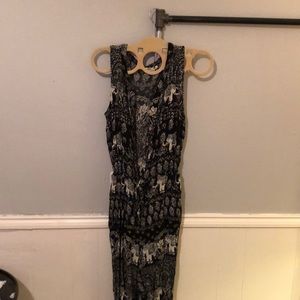 Anthro elephant jumpsuit black and white